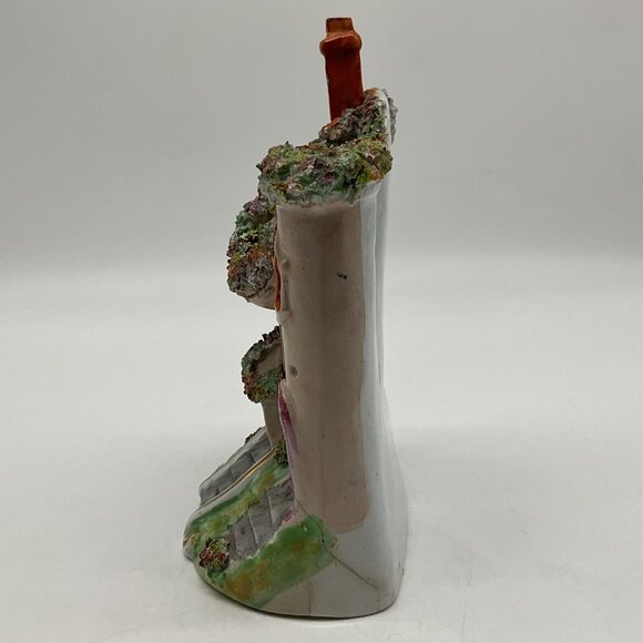 Antique 19th Century Staffordshire Flatback Spill Vase Made in England Collectib - Picture 13 of 16